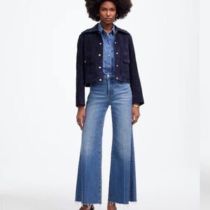 Madewell Wide Leg Cropped Jeans